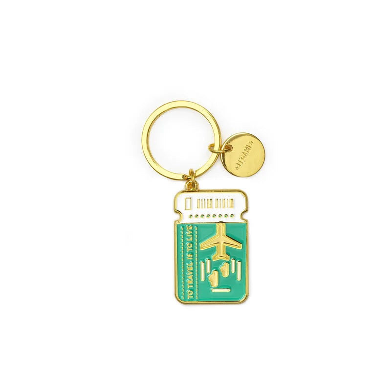 portachiavi metallo smaltato - what a key ring! travel