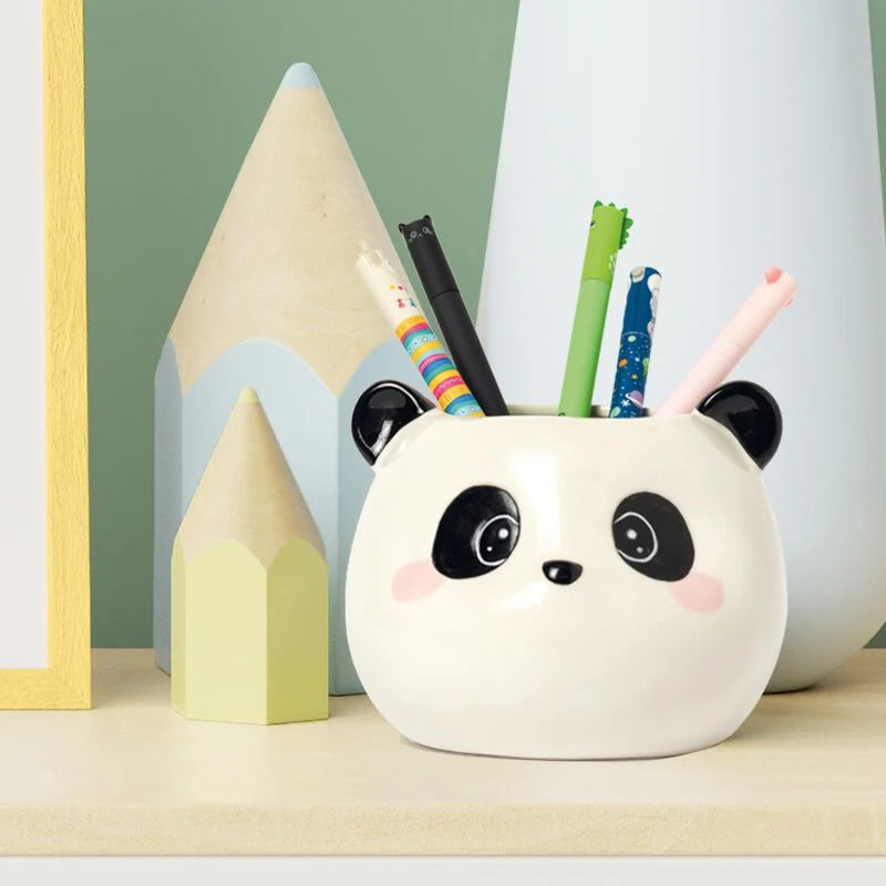 PORTAPENNE IN CERAMICA DESK FRIENDS PANDA