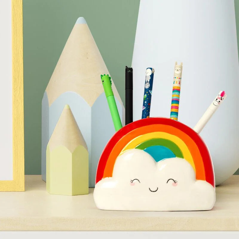 PORTAPENNE IN CERAMICA DESK FRIENDS RAINBOW