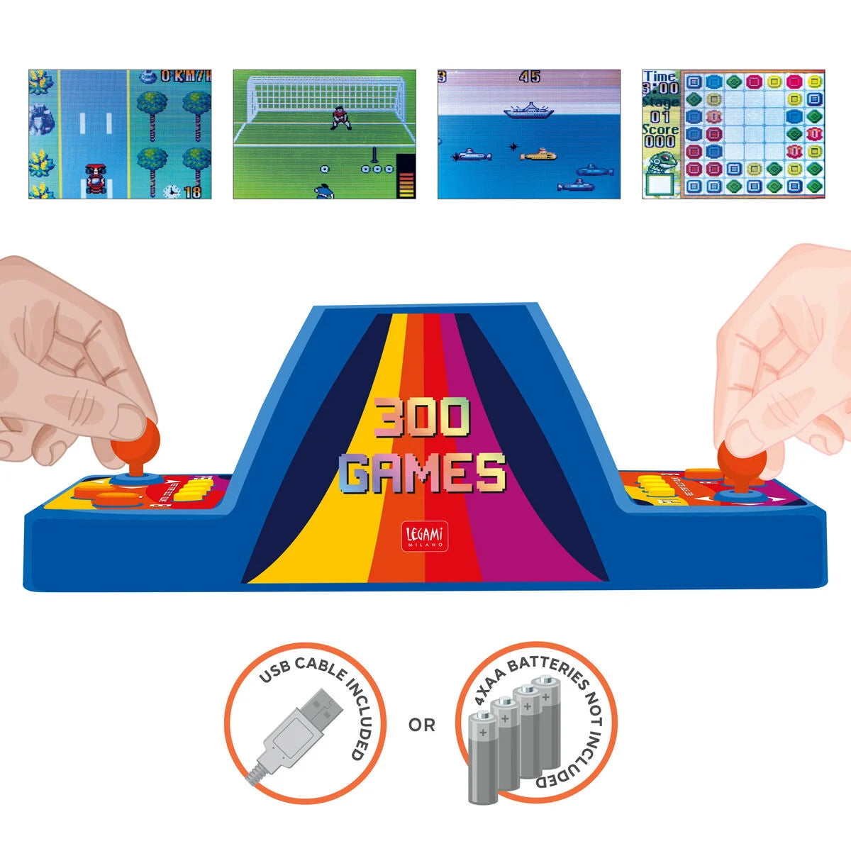 ARCADE MINI VIDEOGIOCO A DUE GIOCATORI - HEAD TO HEAD ARCADE GAME