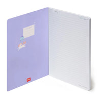 quaderno a righe large unicorno