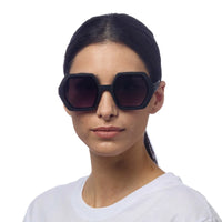 OKKIA OCCHIALI DA SOLE ESAGONALE GRANDE - BLACK
