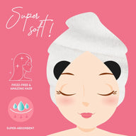 ASCIUGAMANO A TURBANTE PER CAPELLI - LOVE MY HAIR PANDA