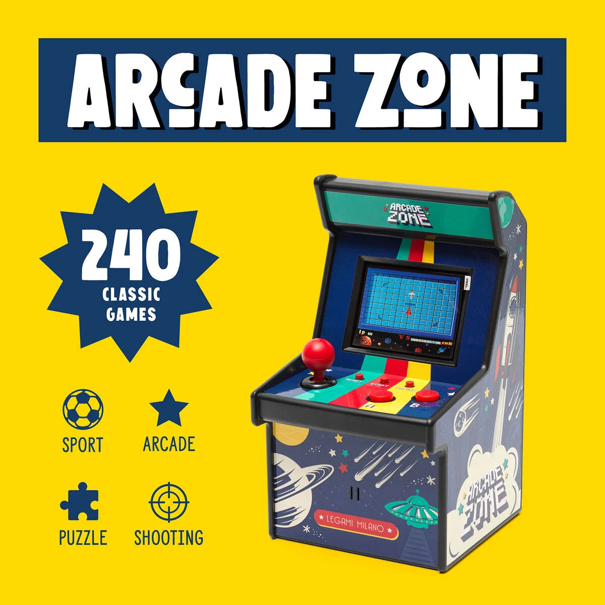 ARCADE MINI VIDEOGIOCO - ZONE VINTAGE MEMORIES