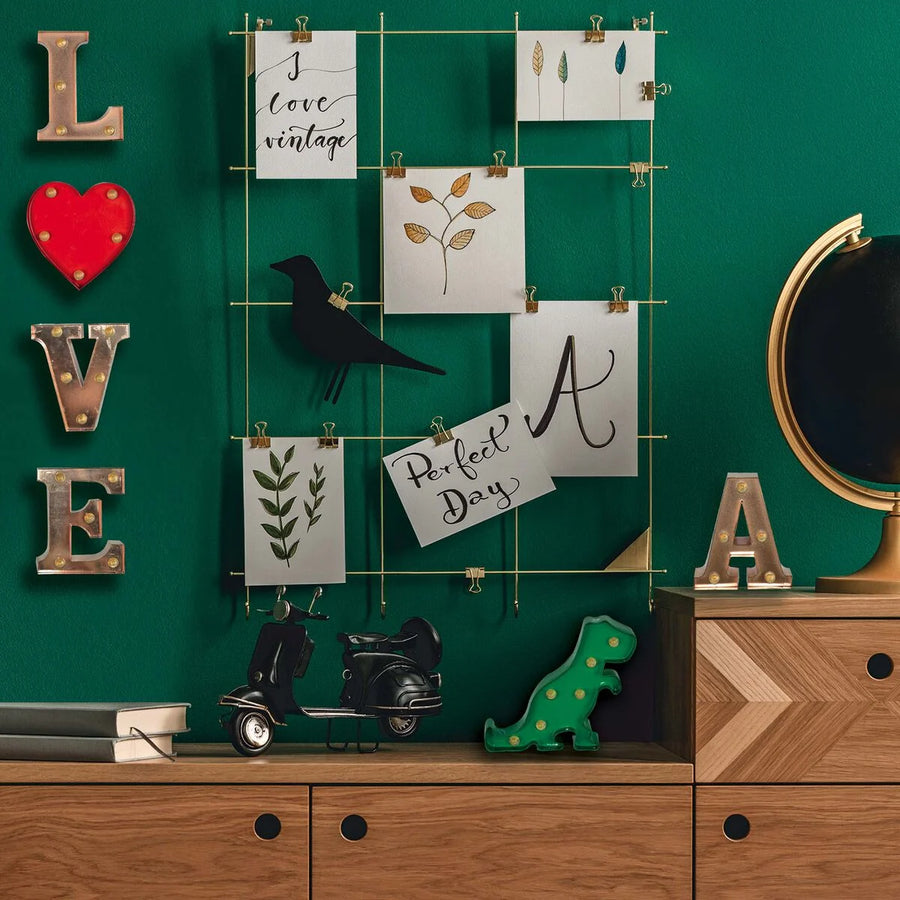 mini lettera decorativa con luce - I