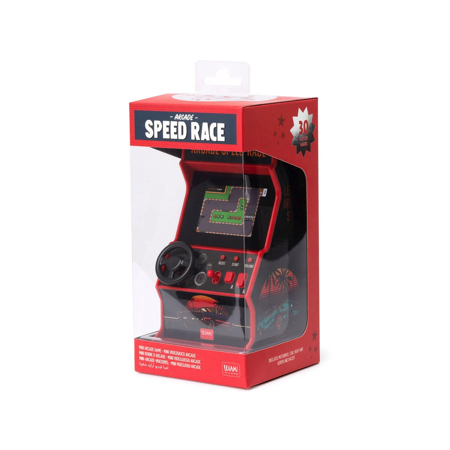 ARCADE MINI VIDEOGIOCO SPEED RACE VINTAGE MEMORIES