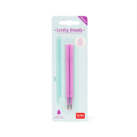 SET DI DUE REFIL PER PENNA GEL - LOVELY FRIENDS PURPLE