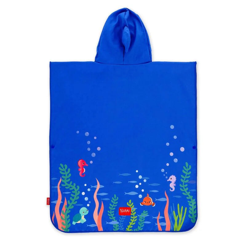 PONCHO ASCIUGAMANO PER BAMBINI SHARK