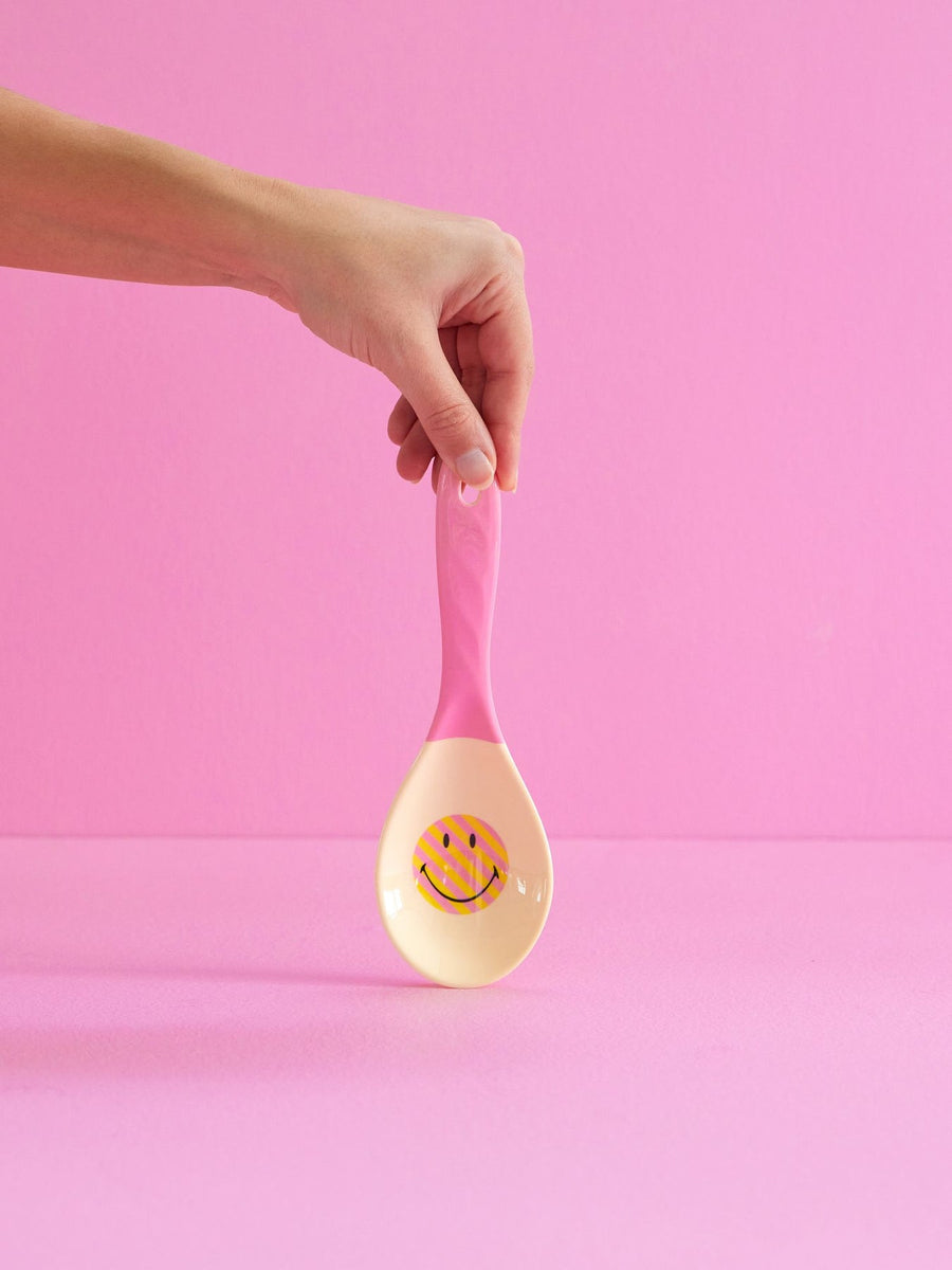 MELAMINE SALAD SPOON SMILEY