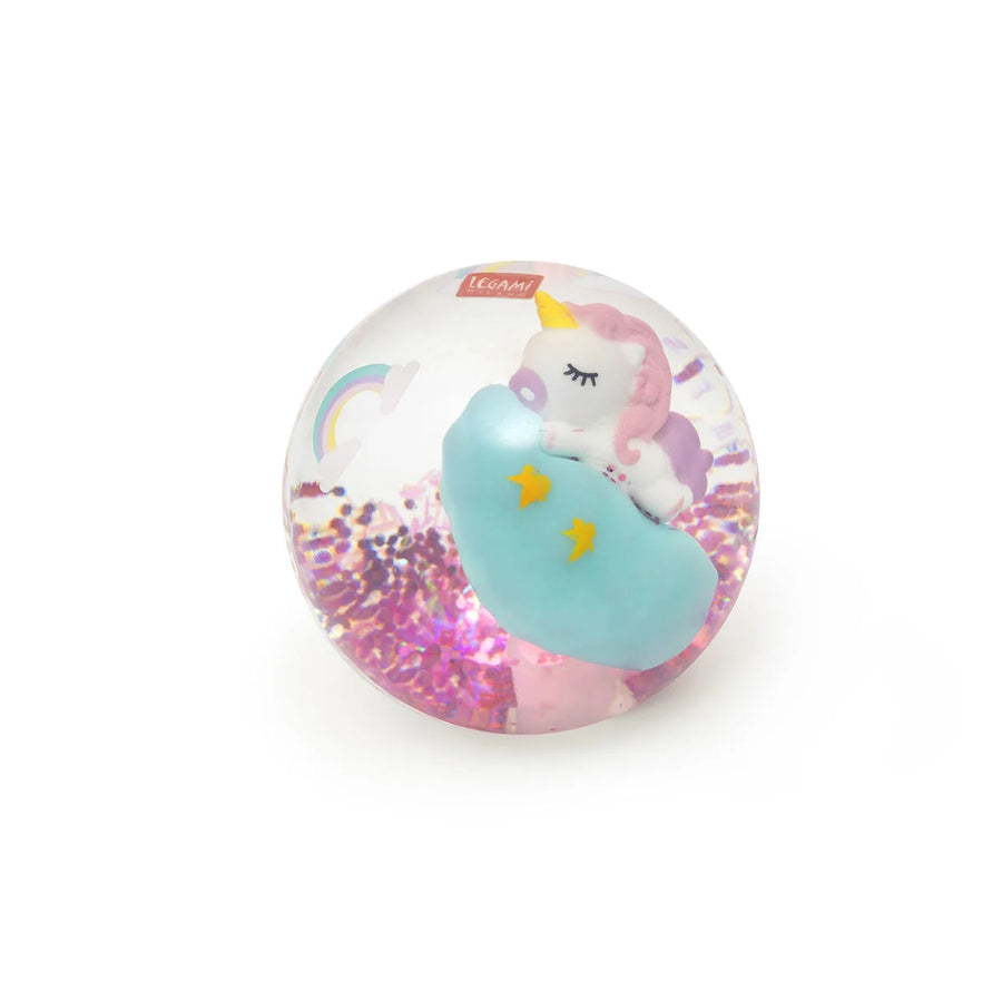 pallina rimbalzante luminosa - light up bouncy ball unicorno