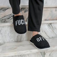 PANTOFOLE "FUCK OFF"