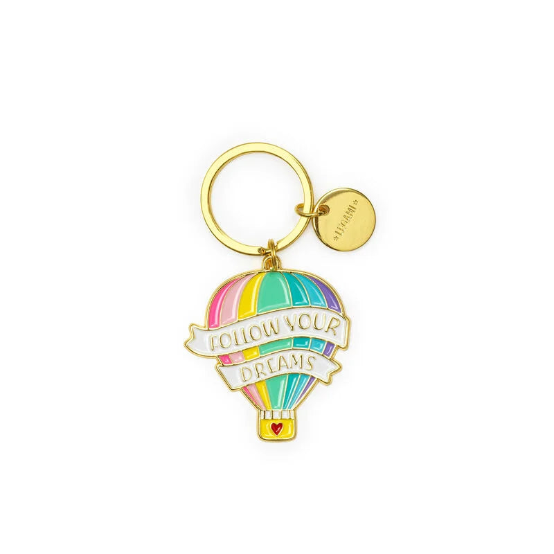 portachiavi metallo smaltato - what a key ring! air balloon