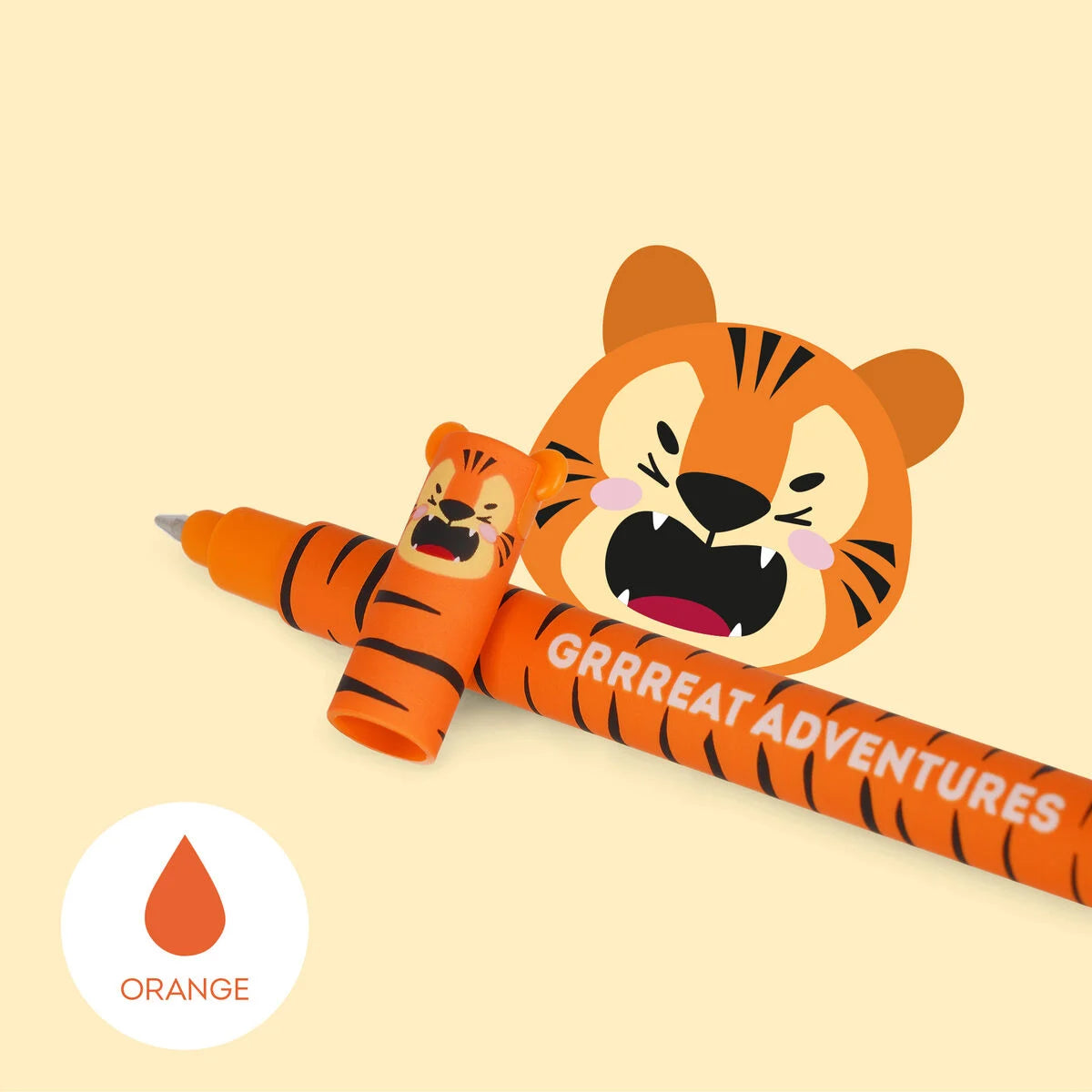 penna gel cancellabile arancione Tigre