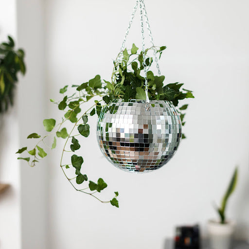DISCO BALL HANGING PLANTER D.20