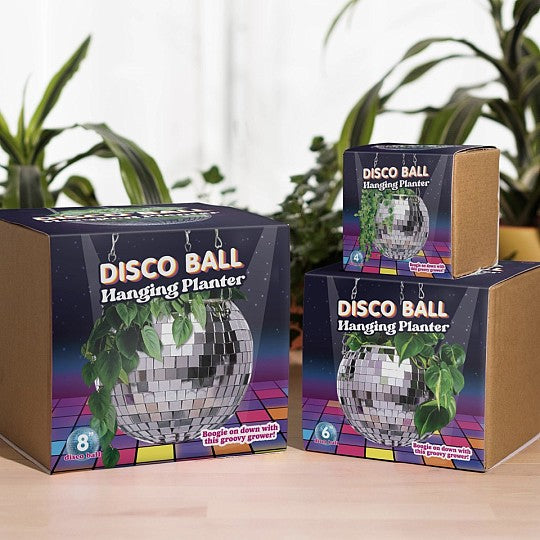 DISCO BALL HANGING PLANTER D.20