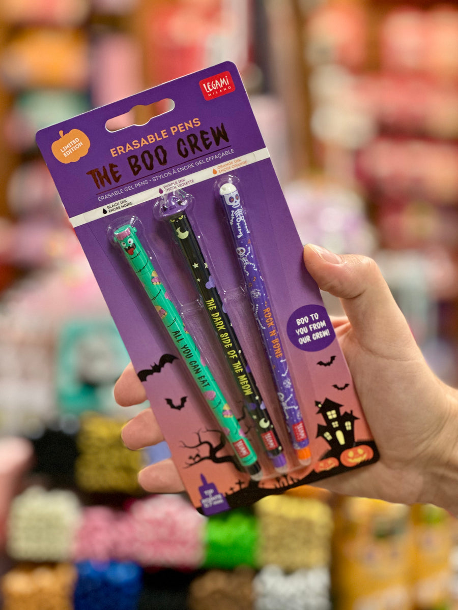 SET DI 3 PENNE CANCELLABILI - THE BOO CREW - LIMITED EDITION HALLOWEEN 2025