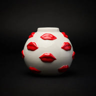 VASO MOUTH COLLECTION RED 12CM