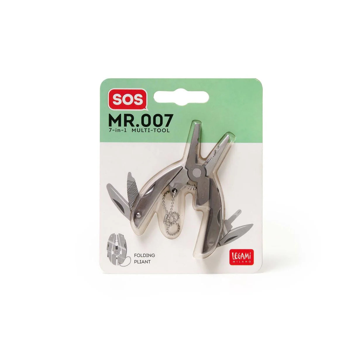 PORTACHIAVI MULTIFUNZIONE 7 IN 1 - SOS MR. 007