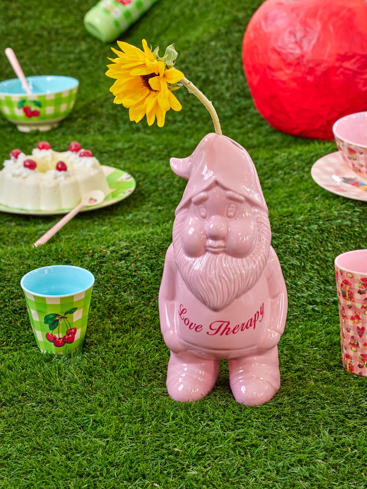 Vaso a forma di Gnomo Rosa - Love Therapy - Grande