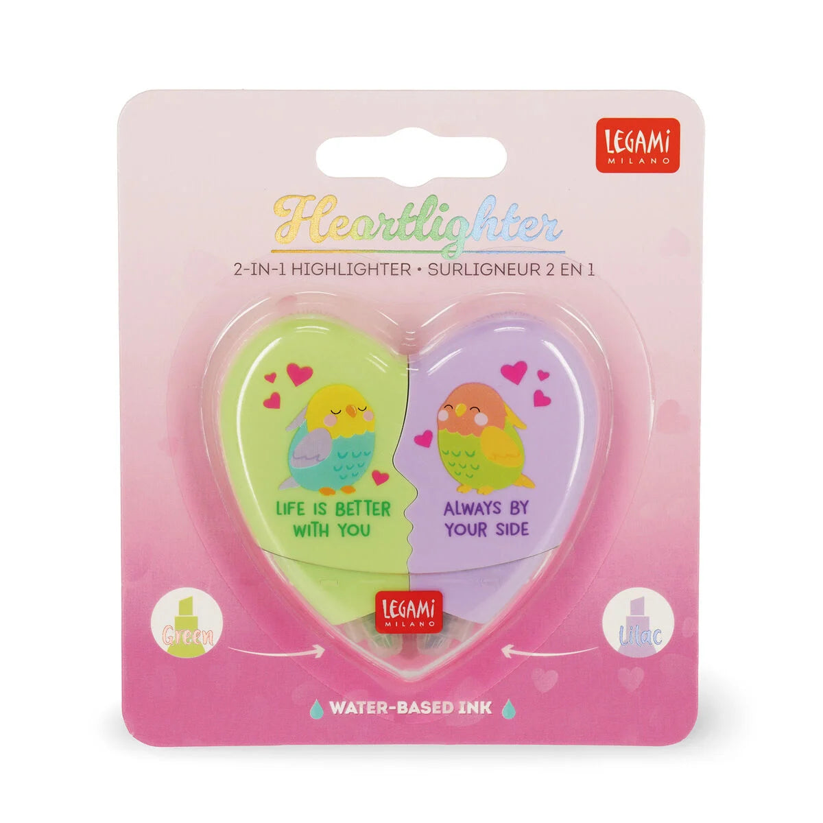 EVIDENZIATORE 2 IN 1 - LOVE BIRDS