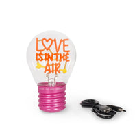 LAMPADA DA TAVOLA A FORMA DI LAMPADINA - LOVE IS IN THE AIR