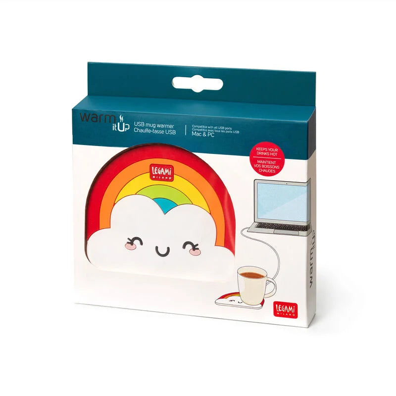 scalda tazza usb - warm it up kitty rainbow
