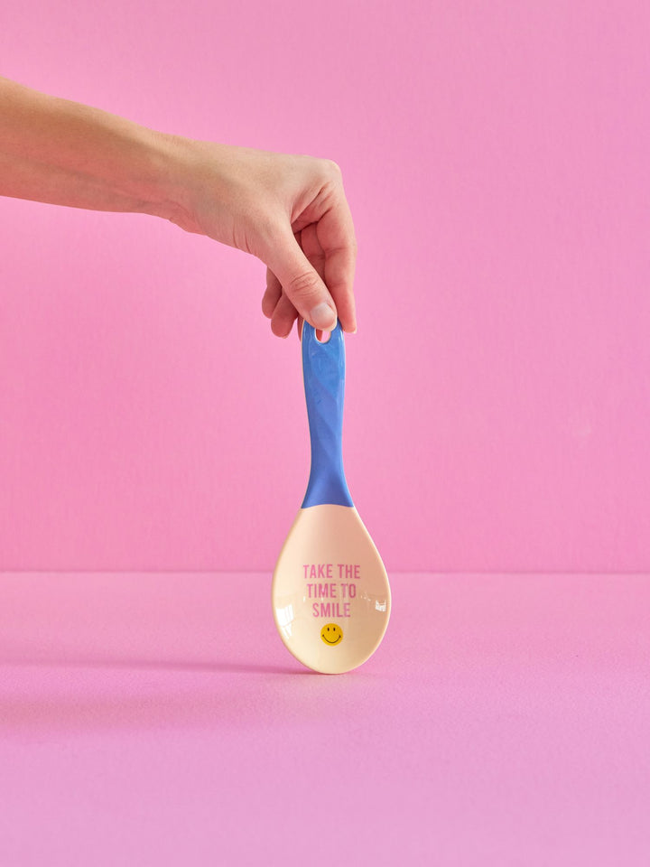 MELAMINE SALAD SPOON SMILEY
