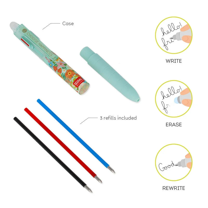 PENNA GEL CANCELLABILE 3 COLORI - MAKE MISTAKE FLOWERS