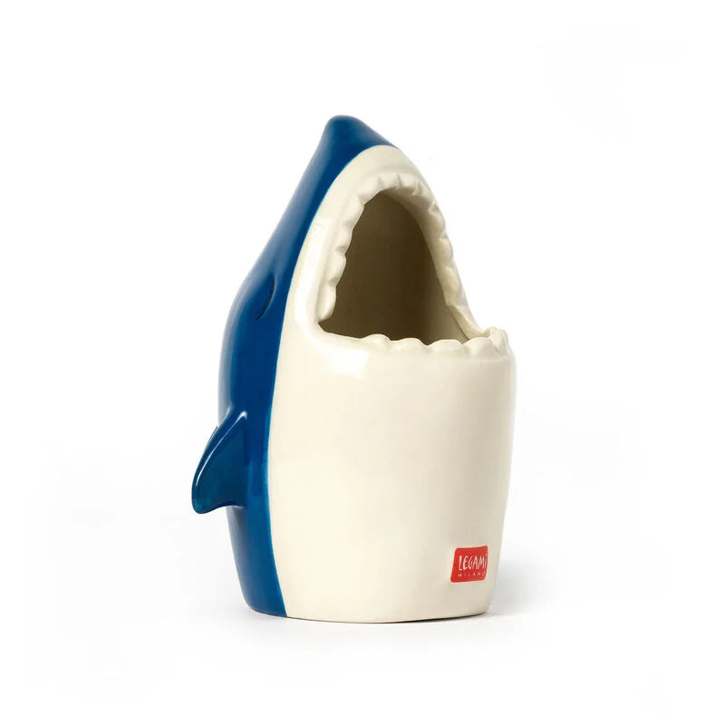 PORTAPENNE IN CERAMICA DESK FRIENDS SHARK