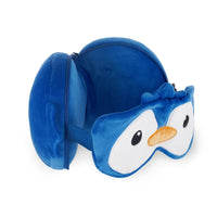 CUSCINO DA VIAGGIO CON MASCHERINA - PENGUIN