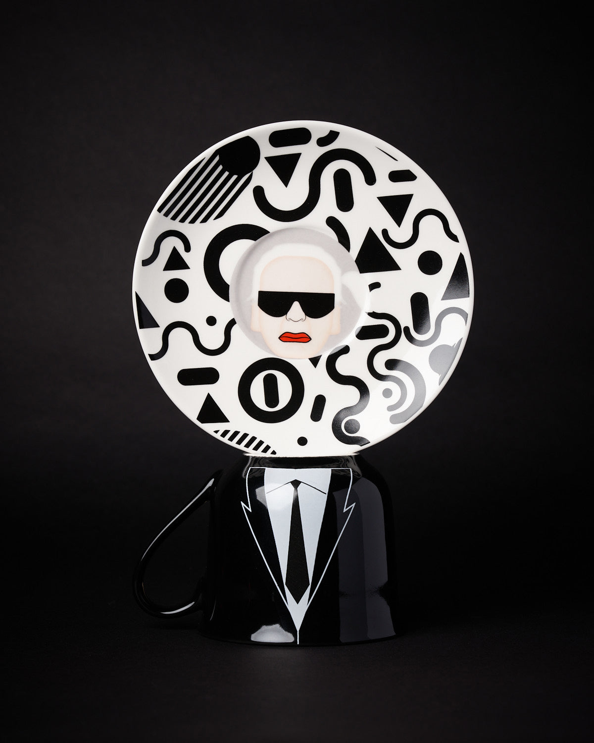 TAZZA + PIATTO KARL LAGERFELD STYLE