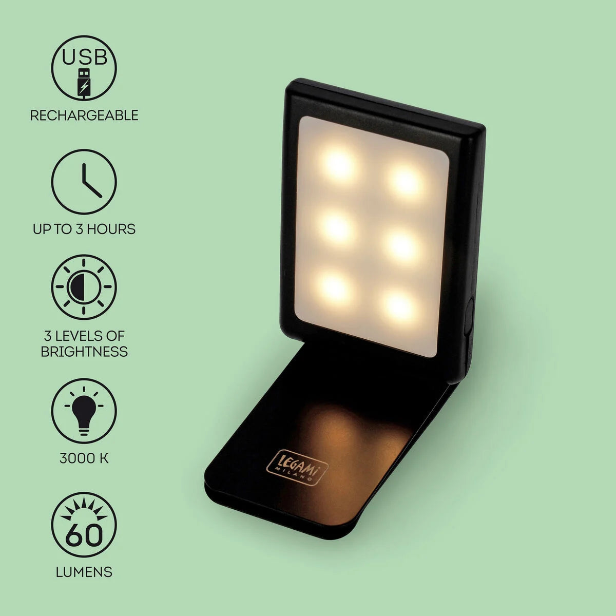 LUCE LED DA LETTURA RICARICABILE - SUPER NIGHT DREAM