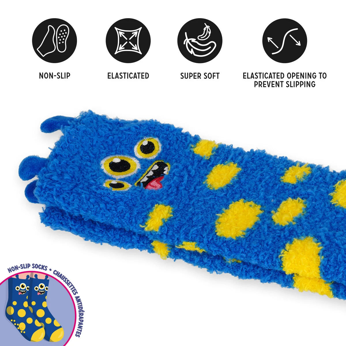 CALZE ANTISCIVOLO - IT'S A MATCH! MONSTER KIDS