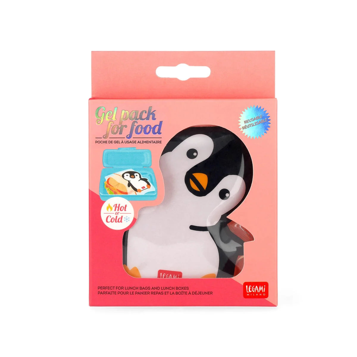 gel pack per alimenti pinguino