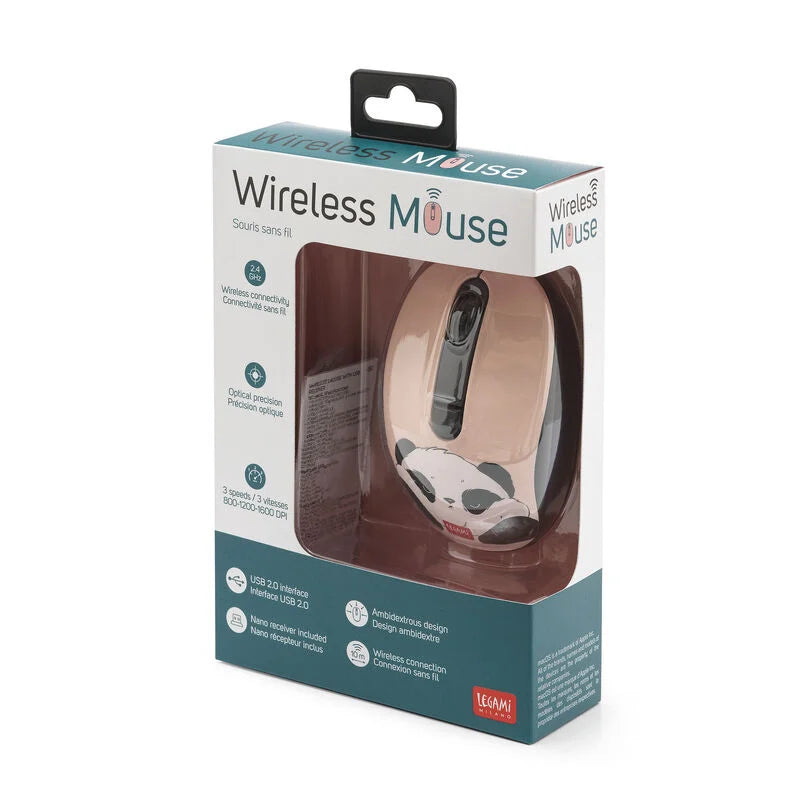 mouse wireless con ricevitore usb panda