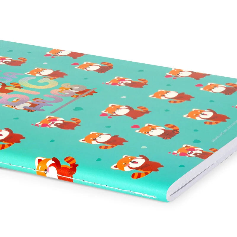 quaderno a righe large red panda