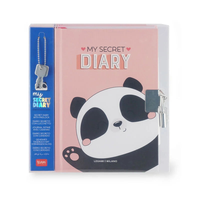 diario segreto con lucchetto - my secret diary panda