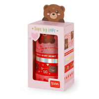 SET 5 NASTRI ADESIVI DI CARTA - TEDDY BEAR