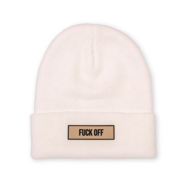 CAPPELLINO "FUCK OFF" BIANCO