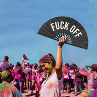 ventaglio "fuck off" nero xxl