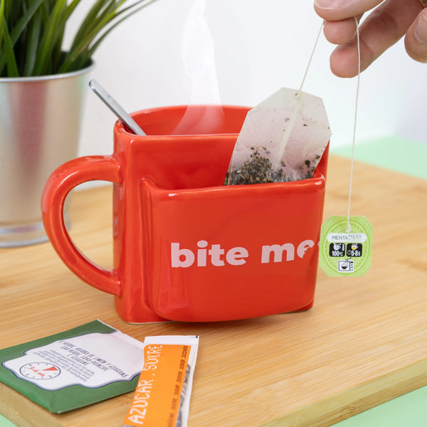 TAZZA PORTA BISCOTTI "BITE ME"