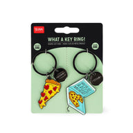 portachiavi metallo smaltato set da due - what a key ring! pizza