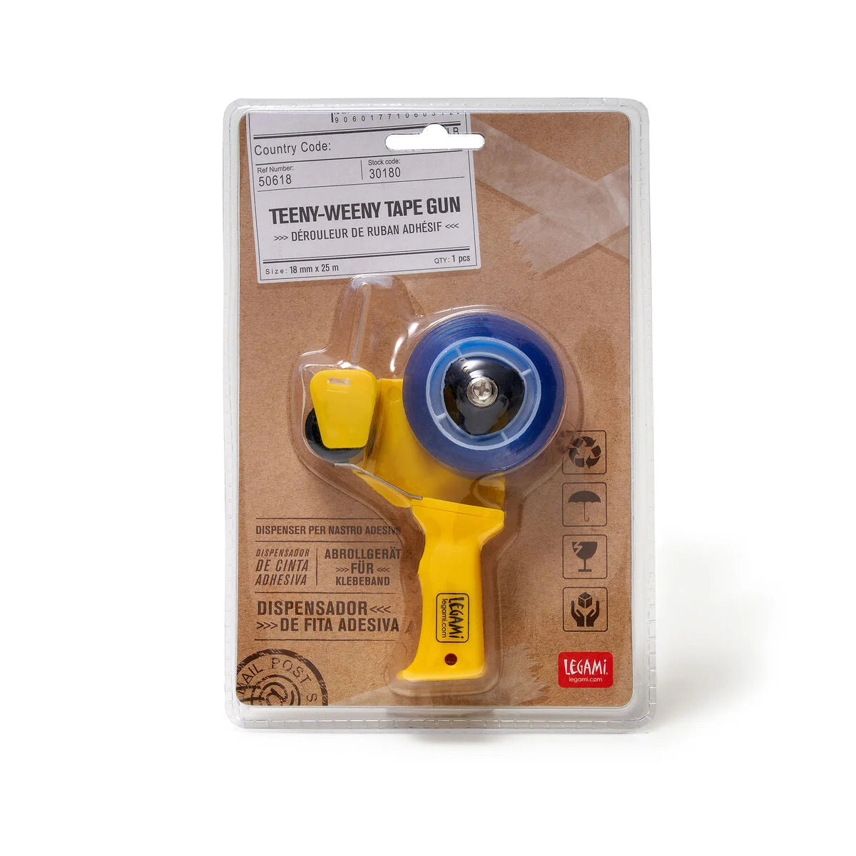 DISPENSER PER NASTRO ADESIVO GIALLO TEENY - WEENY