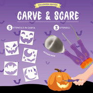 Kit per intagliare zucca di Halloween - Carve & Scare