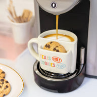 TAZZA PORTA BISCOTTI "TEA IS HOT COOKIES TOO"