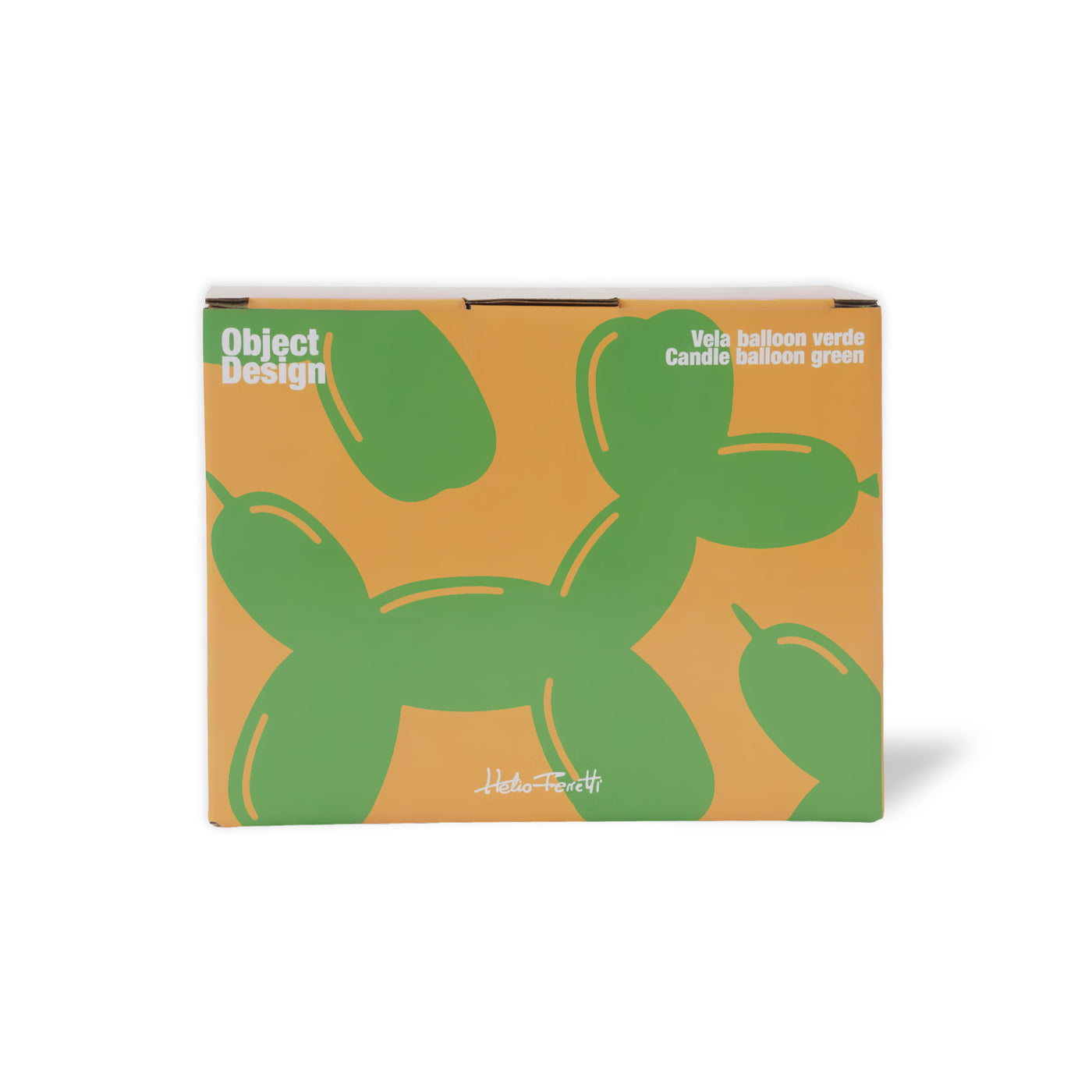 candela a cagnolino - balloon dog Helio Ferretti verde