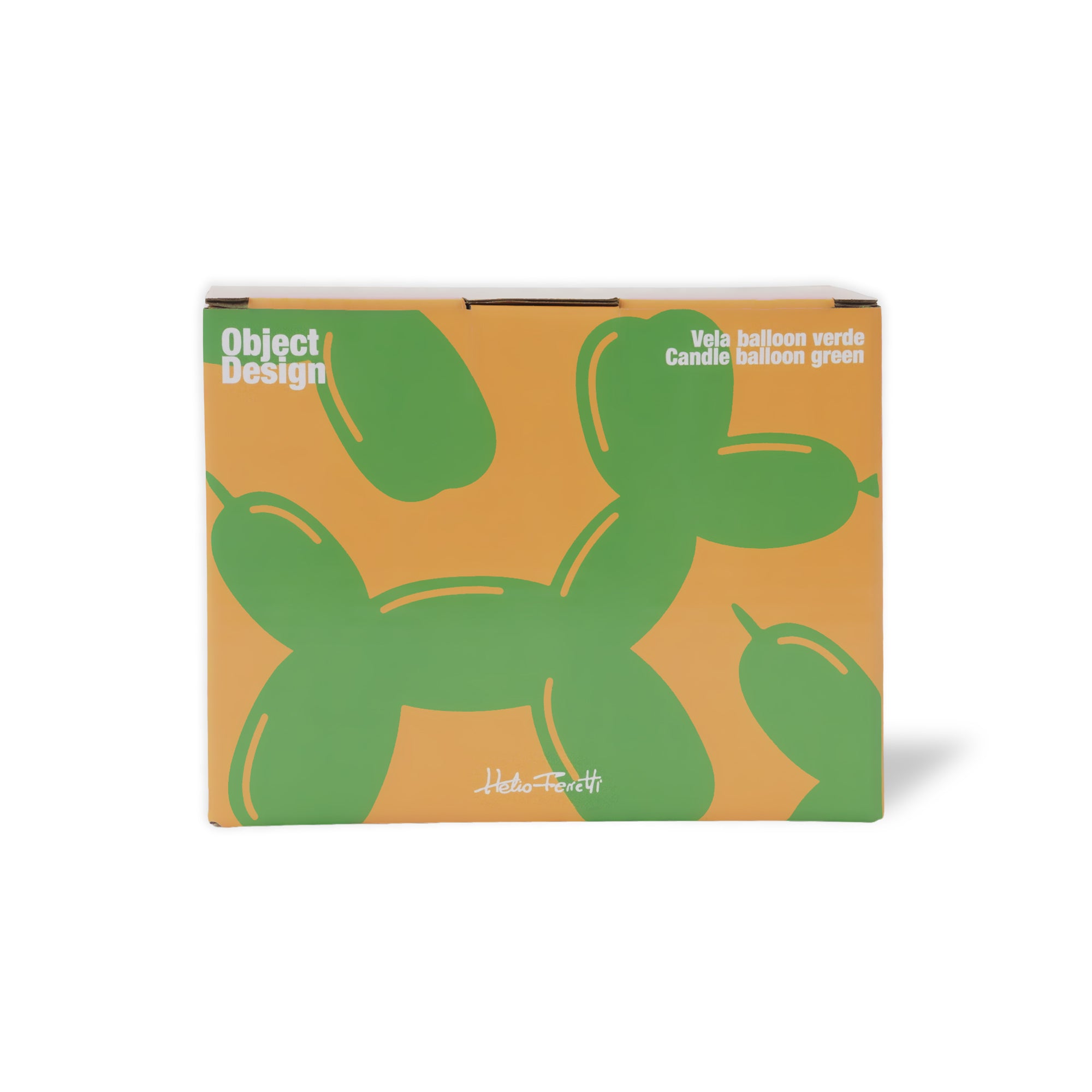 candela a cagnolino - balloon dog Helio Ferretti verde
