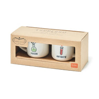 ESPRESSO FOR TWO - COFFEE MUG - POISON & ANTIDOTE TAZZINE DA CAFFE'