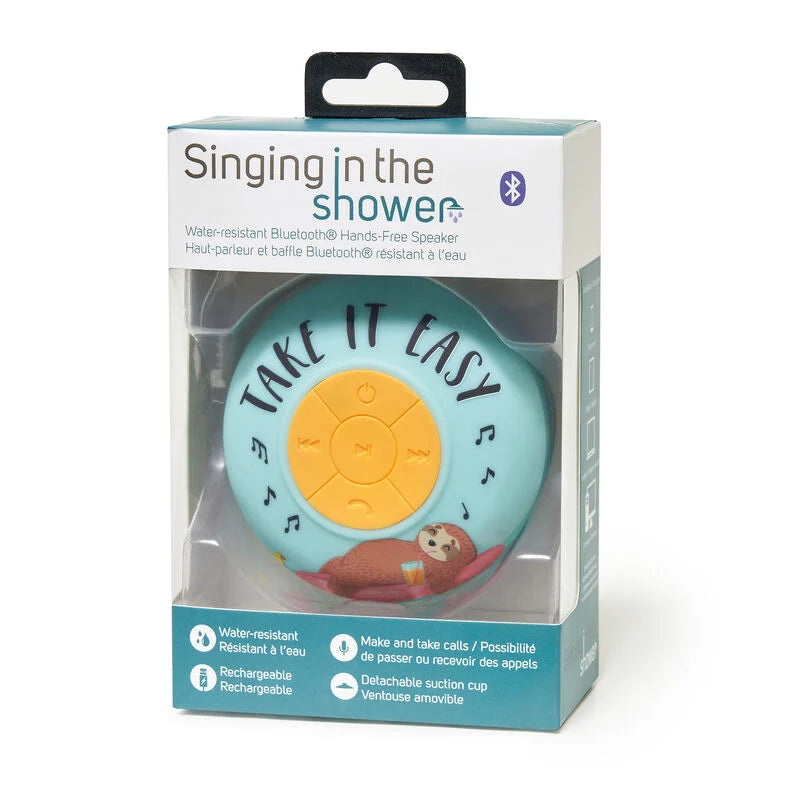 vivavoce e speaker wireless resistente all'acqua - singing in the shower bradipo