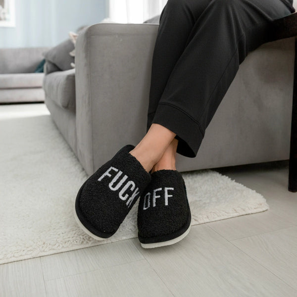 PANTOFOLE "FUCK OFF"
